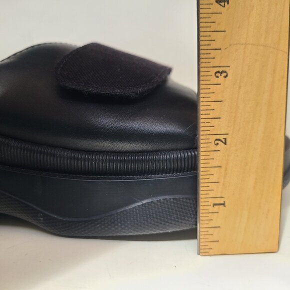 MIA 80's Chunky Platform Slide Black Sandals US 8.5 Retro Style - Picture 15 of 16